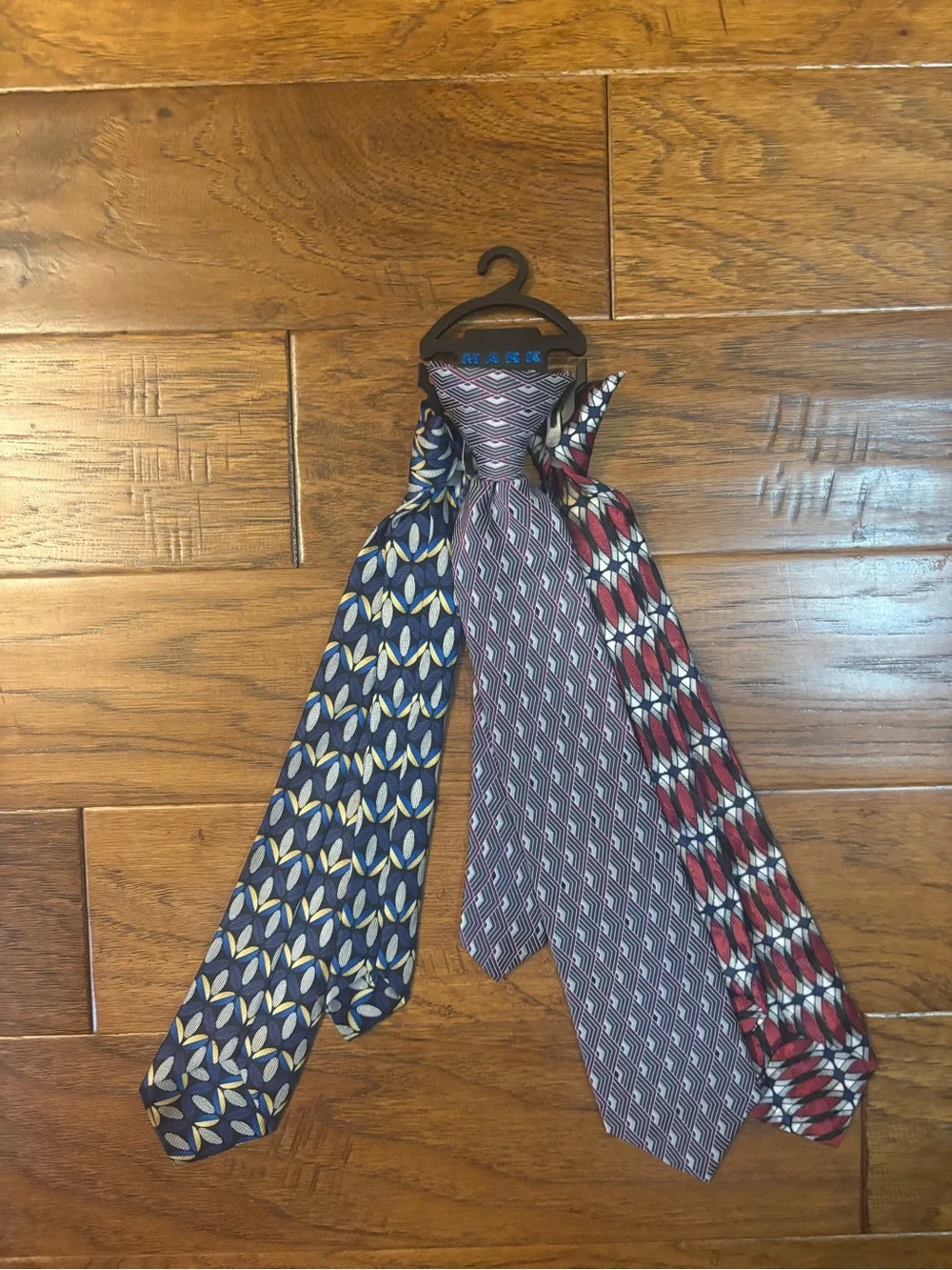 Mark Nason Boys' Patterned Ties - Red & Blue